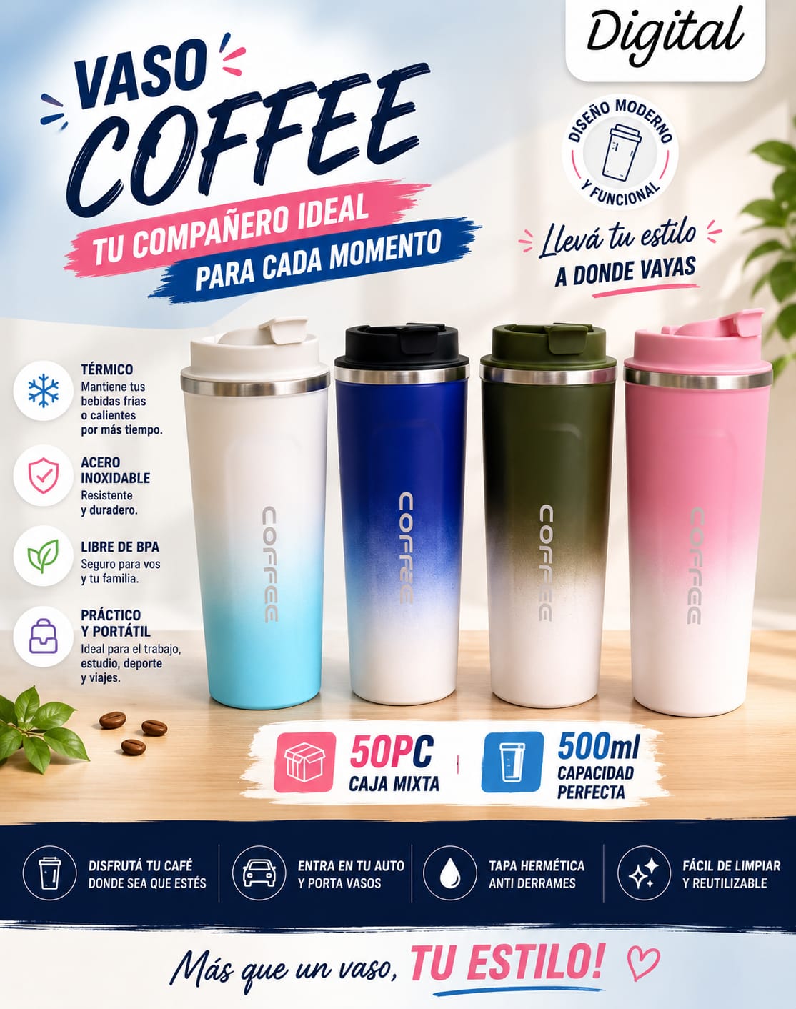 VASO CAFE 500ML
