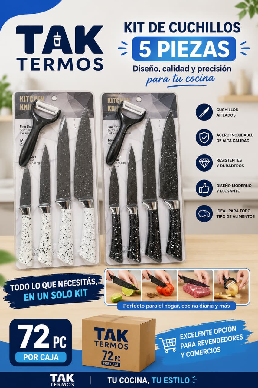 KIT DE CUCHILLO 5 PIEZAS