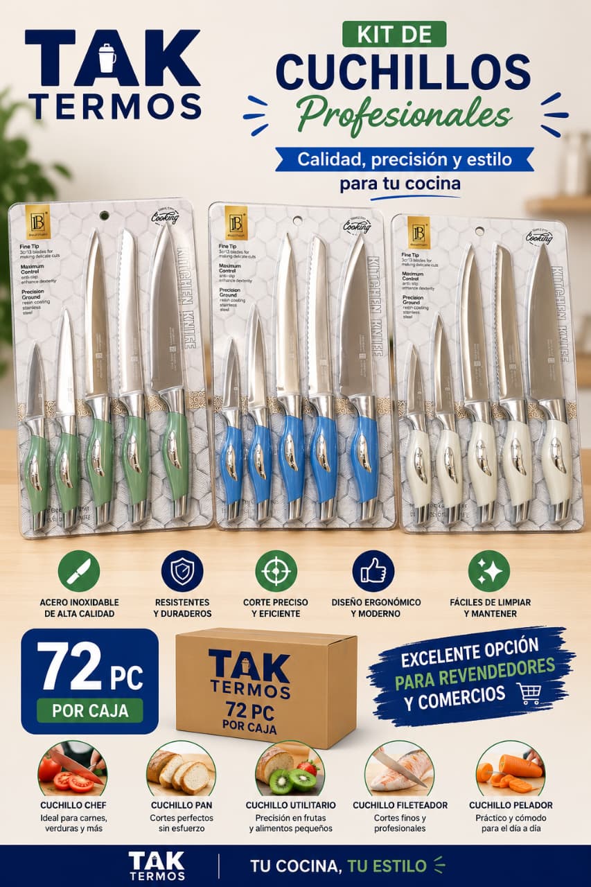 KIT DE CUCHILLOS DE COCINA